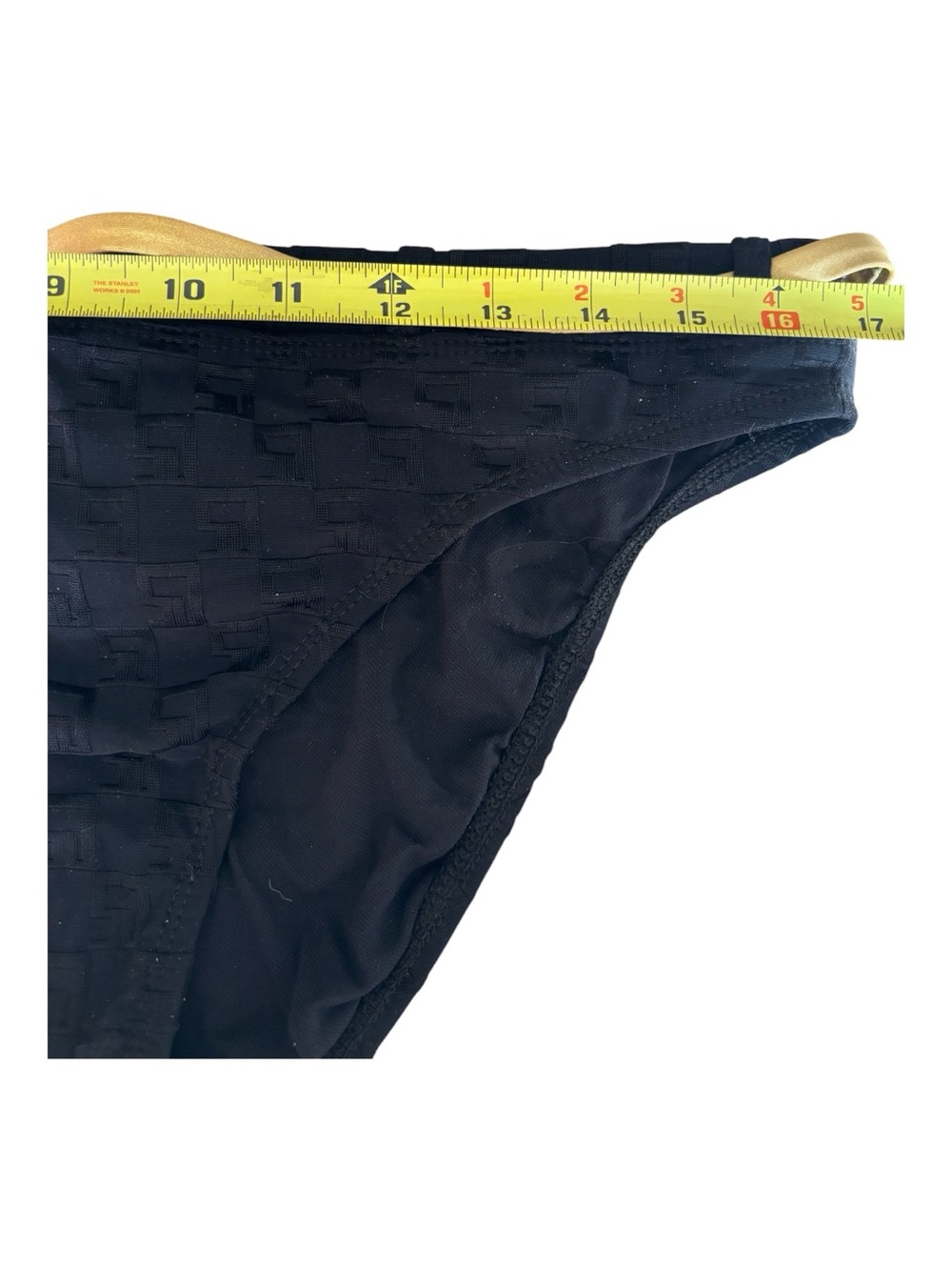 NWOT St. John Black Two-Piece Bikini with Gold Accents 16/14 (runs small) - Picture 8 of 8
